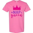 thumbnail image 3 of Inktastic Nap Queen, Princess, Crown, Stars, Sleep, Sleeping T-Shirt, 3 of 5