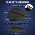 thumbnail image 5 of Cojín de gel plegable para asiento de motocicleta, estructura de panal 3D grande, absorción de impactos y almohadilla de gel transpirable para asiento de motocicleta, 5 of 5