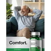 Butchers Broom 1250mg | 120 Capsules for Men and Women | by Horbaach