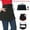 Black, variant on ZFSBZBS Half Apron for Women Men Cotton Linen with 2 Large Pockets Waist Short Bistro Server Aprons Waiter Waitress Unisex,Black
