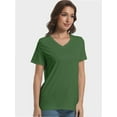 thumbnail image 4 of Women's Ultra-Soft V-Neck Short Sleeve T-Shirt - Casual Comfort Fit Tee, 4 of 6