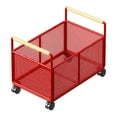 thumbnail image 1 of veasfak Rolling File Organizer Cart Bookshelf Bedroom Kitchen Under Desk Storage Box 30cmx48cmx30cm, 1 of 9