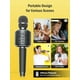 thumbnail image 5 of Micrófono de karaoke MetFut inalámbrico Bluetooth con altavoz gris, 5 of 8