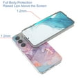 thumbnail image 5 of Mantto Slim Case for Samsung Galaxy S24 Plus, Fashion Marble Pattern Phone Case for Women Girls, Hybrid Shockproof Full Body Protection Lightweight Cover for Samsung Galaxy S24 Plus, Purple Marble, 5 of 7
