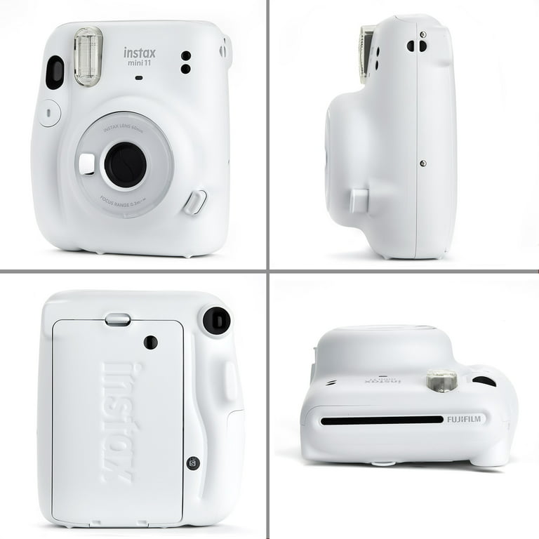 Fujifilm Instax Mini 11 Instant Camera - Ice White (16654798), Leopard  Case, Leopard Album, Instant Film Pack