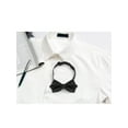 thumbnail image 5 of INSPIRE CHIC Men's Striped Pre-Tied Bow Ties Bowties Pointed Weeding Party Bow Black One Size, 5 of 5