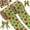 Glitter Colors, variant on 2 Rolls 20 Yards Red and White Striped Ribbons, 2.5 Inch Wide - Candy Cane Glitter Ribbons for Christmas Tree and Gift Wrapping