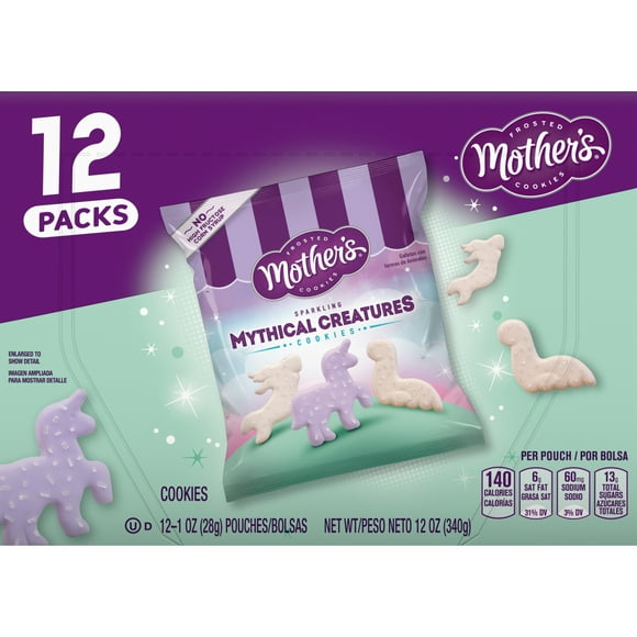 Mother's Frosted Mythical Creatures Cookies, 12 Count Snack Packs