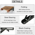 thumbnail image 3 of Folding Shelf Brackets - 16 Inch 2 Pcs Heavy Duty Stainless Steel Collapsible Triangle Shelf Bracket, DIY Wall Mounted Folding Table Hinge, 3 of 5