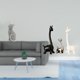 thumbnail image 2 of Elegante Escultura De Resina De Gato Y Jirafa, Figura De Animal Moderna, Adorno Creativo De Escritorio Para Sala De Estar, Dormitorio, Oficina, Estantería, Decoración, 2 of 8