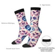 thumbnail image 4 of Fuzoiu blue record rock Skull Print Athletic Crew Socks for Men & Women,Casual Crew Socks,Above Ankle Crew Socks for Business, Casual, 4 of 6