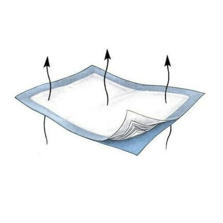 Wings Heavy Absorbency Underpad 30 X 36 Inch Pack of 10, Blue