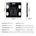 thumbnail image 2 of Báscula de baño inteligente, aplicación Bluetooth, capacidad de 180 kg, 2 of 8