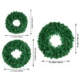 thumbnail image 6 of 3 Pcs Artificial Christmas Wreath, Undecorated Christmas Wreath for Front Door, Window, Wall Outdoor Holiday No-lit Winter Wreath Decorations, 6 of 6