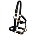 thumbnail image 2 of Weaver Black Large Nylon Miniature Horse Adjustable Chin Throat Snap Halter, 2 of 2