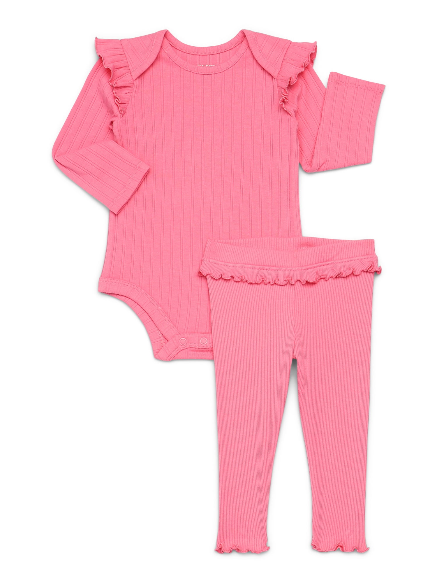 Garanimals Baby Girls Mix and Match Bodysuits and Leggings Kid-Pack, 8-Piece, Sizes 0M-24M