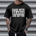 thumbnail image 2 of Bibifish Mens T-Shirts Loose Fit Crew Neck Block Letter Print Tshirts Casual Daily Short Sleeve Comfort Tee Tops, 2 of 4