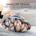 thumbnail image 5 of Baseball Balls Pattern Satin Pillowcase for Hair and Skin Silk Pillowcase, Queen Size(20x30 inches) - Slip Cooling Satin Pillow Covers with Envelope Closure（671） Home Decor Gifts, 5 of 7