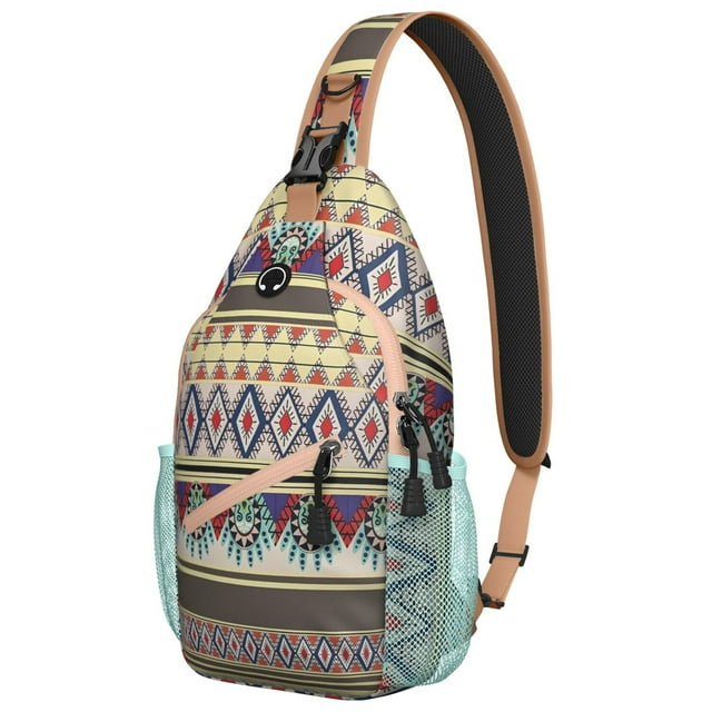 Sac de Voyage Boho Chic Coloré Anti-Vol pour Femmes Motifs Vintage et Ethniques