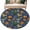 Orange Blue, variant on Round Rugs 4Ft, Orange Green Spring Floral Round Area Rug Washable Indoor Throw Carpet, Vintage Botanical Summer Flower Soft Non Slip Circle Rug for Kitchen Nursery Room Home Decor Aesthetic