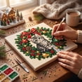 thumbnail image 5 of syligr Cat Christmas Diamond Art for Adults, Vintage Christmas Pearl Art Kits, DIY Pearl Diamond Kit, Animals Bead Crafts Ornament, Xmas Party Decorations for Mantel, Unique Gift/Favors, 5 of 7