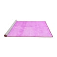 thumbnail image 2 of Ahgly Company Machine Washable Indoor Round Abstract Pink Contemporary Area Rugs, 6' Round, 2 of 4