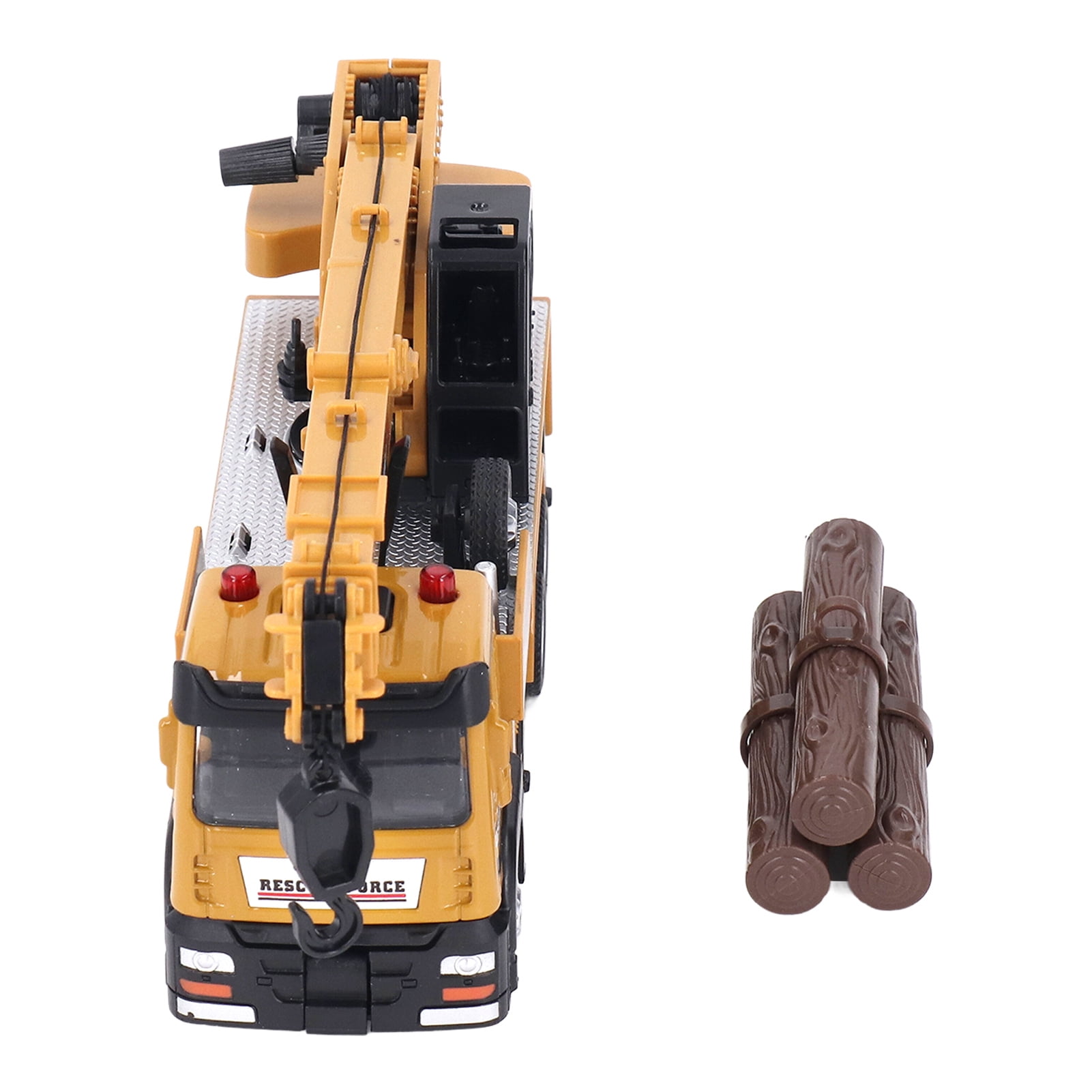 Crane Truck Toy, Engineering Vehicle Educational Vehicle Construction Truck Wiht Telescopic Boom Structure Light And Sound Effects