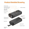 thumbnail image 4 of Cargador solar YELOMIN 59800 mAh, banco de energía impermeable, 4 of 9