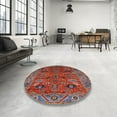 thumbnail image 4 of Ahgly Company Machine Washable Indoor Rectangle Industrial Modern Rose Dust Purple Area Rugs, 2' x 5', 4 of 7