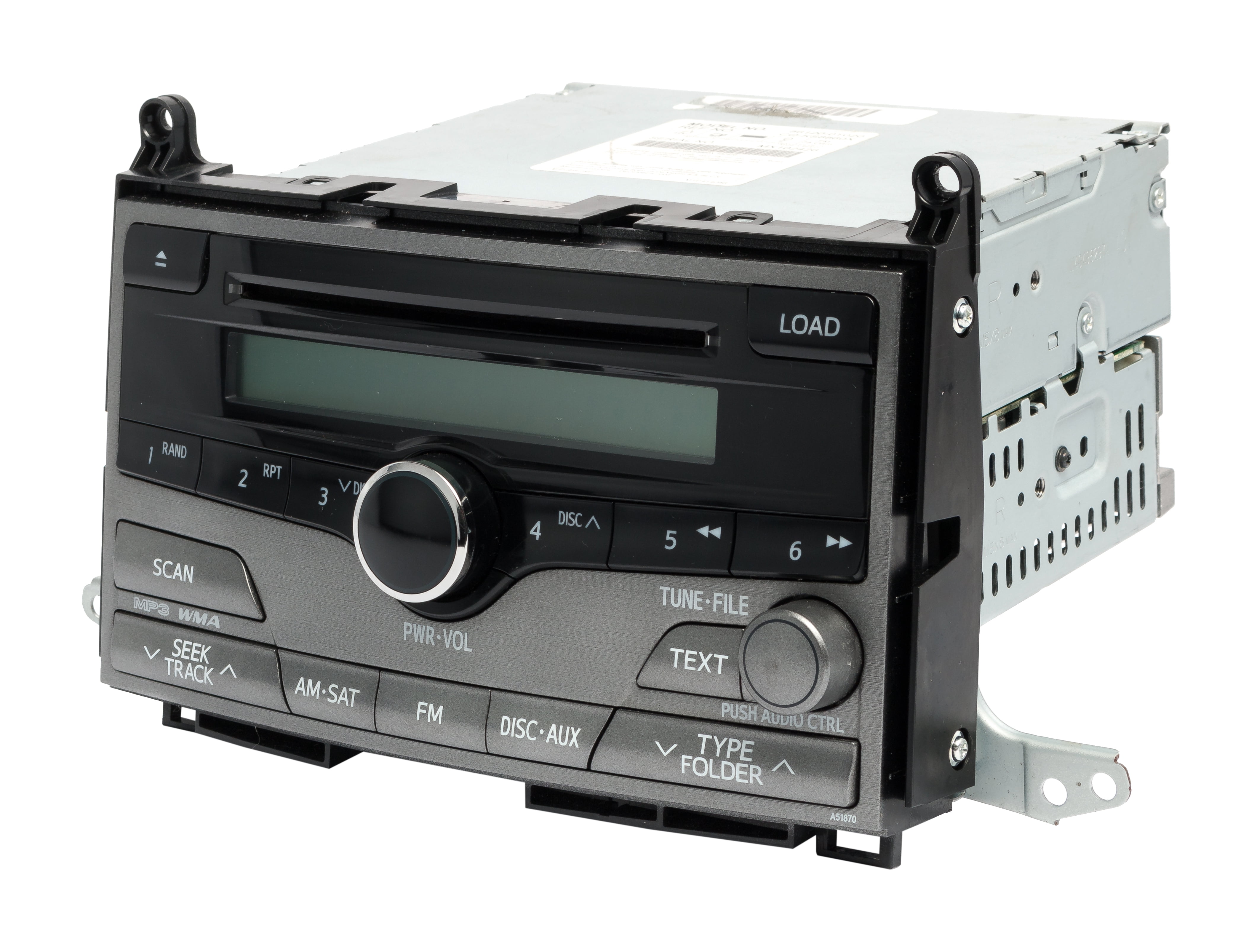 Restored 2009 Toyota Venza AM FM Radio WMA 6 Disc CD MP3 Player 86120-0T020 OPT A51870 (Refurbished)