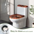 thumbnail image 3 of HELLHERO Horse Stretch Toilet Dust Cover Set & Easy to Clean Elastic Bottom Universal with Pack of 2 Toilet Lid Cover and Toilet Tank Lid Cover, 3 of 4