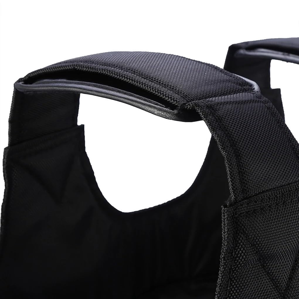 Weighted Vest,50KG Weight Jacket Exercise Weightloading Training Waistcoat for Boxing Workout Fitness Running Weightlifting Training Powerlifting (Not Include Load-Bearing Material)