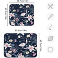 thumbnail image 3 of FREEAMG Trendy Floral Kitchen Dish Drying Mat, 16'' x 18'' Super Absorbent Dish Drying Mat for Kitchen, Sink, Dining Table, 3 of 7