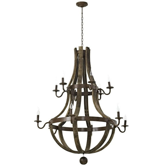 Modway Trebuchet Chandelier in Brown