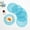 Blue, variant on 6 Pack Round Placemats for Dining Table, 15 Inch Paper Woven Boho Decorative Circle Place Mat for Wedding Christmas Thanksgiving Day Holiday Dinner