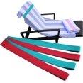 thumbnail image 1 of HSHDLDF Bandes pour Serviettes (4 Pack) Clips pour Chaises de Plage & Piscine & Croisière en Silicone Extensible (Rouge/turquoise), 1 of 6