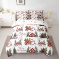 thumbnail image 2 of Homewish Cute Xma Reindeer 7 Pieces Bedding Comforter Set,Merry Christmas Full Bedding Set.Rustic Farmhouse Cabin Fitted Sheet Flat Sheet For Girl Boy,Super Cozy Room Decor Reversible, 2 of 8