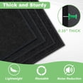 thumbnail image 5 of JILhome Felt Bulletin Board, Large Cork Board 48" x 36", Self Adhesive Felt Wall Tiles 12 Packs, Push Pin Board with 45 Pins for Walls Home Office, Black, 5 of 9