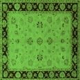 thumbnail image 1 of Ahgly Company Indoor Square Oriental Green Traditional Area Rugs, 8' Square, 1 of 4