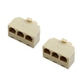 thumbnail image 5 of Adaptador de Cable de Teléfono RJ11 Triplex Único Bargains 2Pcs, 5 of 5