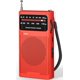 thumbnail image 1 of Radio portátil, radio de batería AM(MW)/FM (AA), radio de bolsillo de transistores con excelente recepción, excelente calidad de sonido, mini radio portátil, 1 of 5