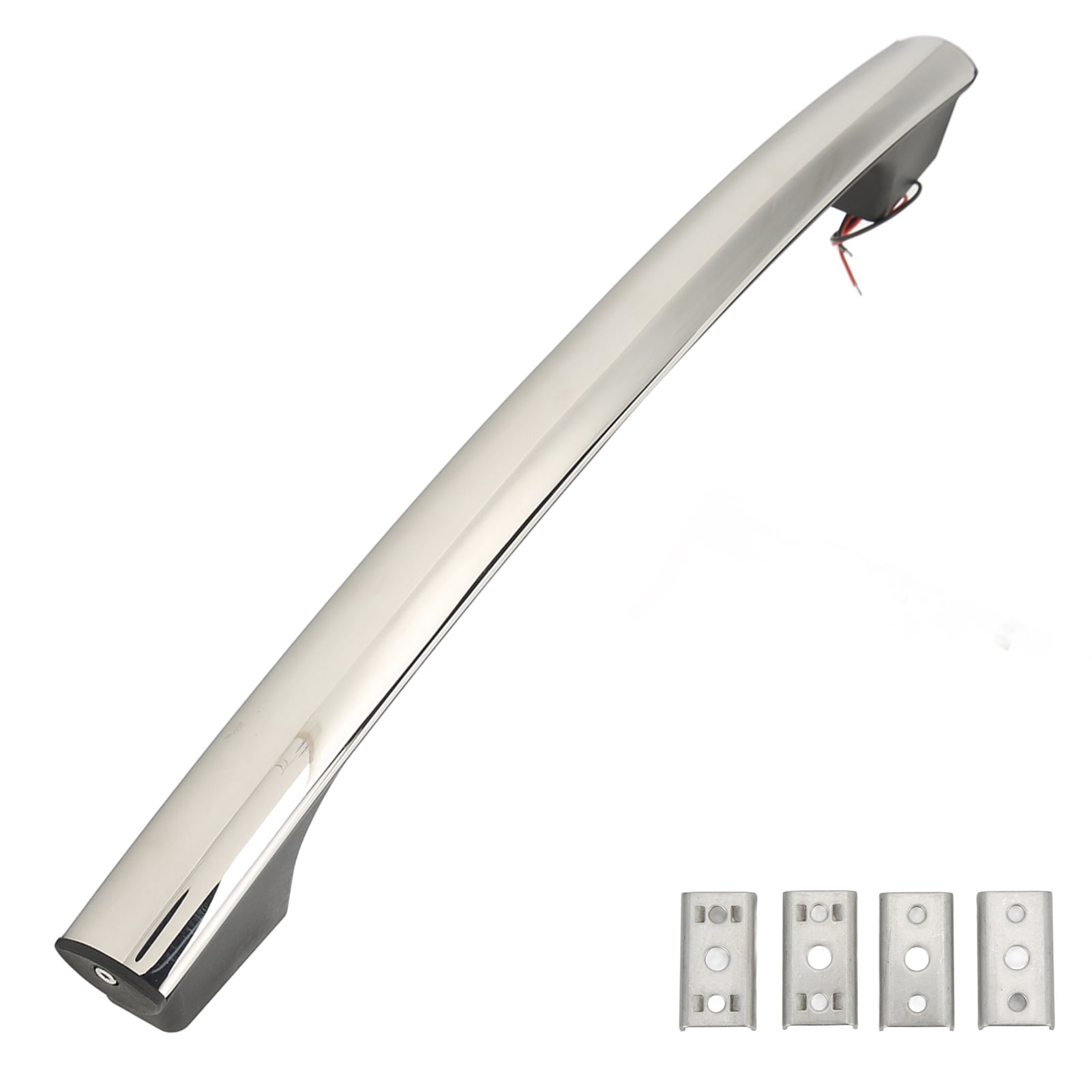RV Entry Door Grab Handle, 21in/53.4cm Stainless Steel Firmer LED Grab Bar For Entrance Stairs