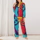 thumbnail image 2 of Balery Gaming Conjunto de Pijama con Estampado para Mujer, Conjunto de Dos Piezas con Manga Larga, Ropa de Dormir Suave con Bolsillos, Pijamas Cómodos-Small, 2 of 7
