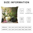 thumbnail image 5 of Orinice Bamboo Flowers Candle Graphic Decorative Pillow Cover for Home Couch Living Room Sofa, High-Quality Pillow Cover 1PC 22x22in, 5 of 5