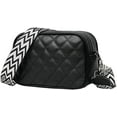 thumbnail image 1 of LHSHID Women Quilted Crossbody Bag PU Leather Shoulder Bag Camera Purse Square Snapshot Bag Satchel Bag, 1 of 7