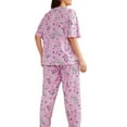 Women's Plus Size Pajama Sets Soft Short Sleeve Loungewear Sleepwear