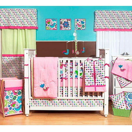 Bacati Botanical Piece Nursery In A Bag Crib Bedding Set Pink Bacati Botanical Piece Nursery In A Bag Crib Bedding Set Pink