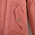 thumbnail image 2 of FAIOROI Little Girls Puffer Coat - 5T Red, Warm Winter Jacket with Fur Trim Hood, Pockets, Water-Resistant Nylon Spandex, 2 of 9