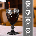 thumbnail image 2 of Juego 6 Copas Vino Agua Cristal Labrado Vidrio Gris, 2 of 5