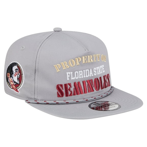 Men's New Era Gray Florida State Seminoles Golfer Vintage Adjustable Hat